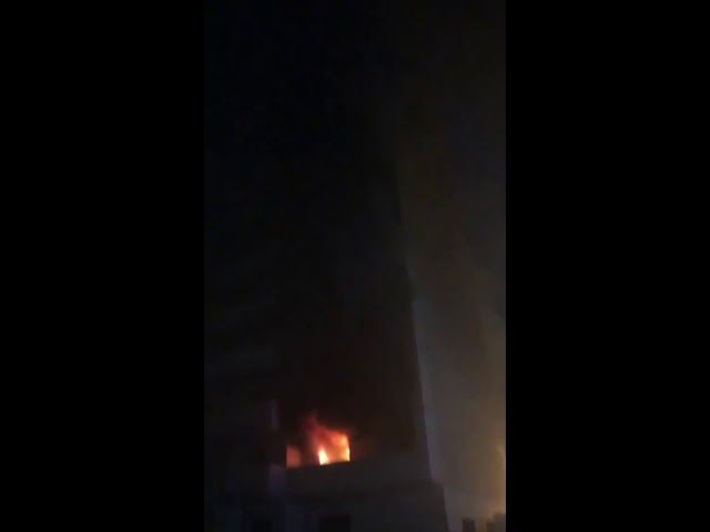 Пожар на ул. Мачуги в Краснодаре