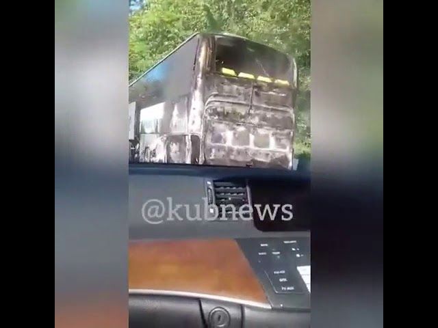 В Сочи сгорел рейсовый автобус
