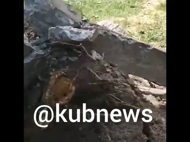 Последствия шквалистого ветра в Крымске. 26 июля 2018 года.