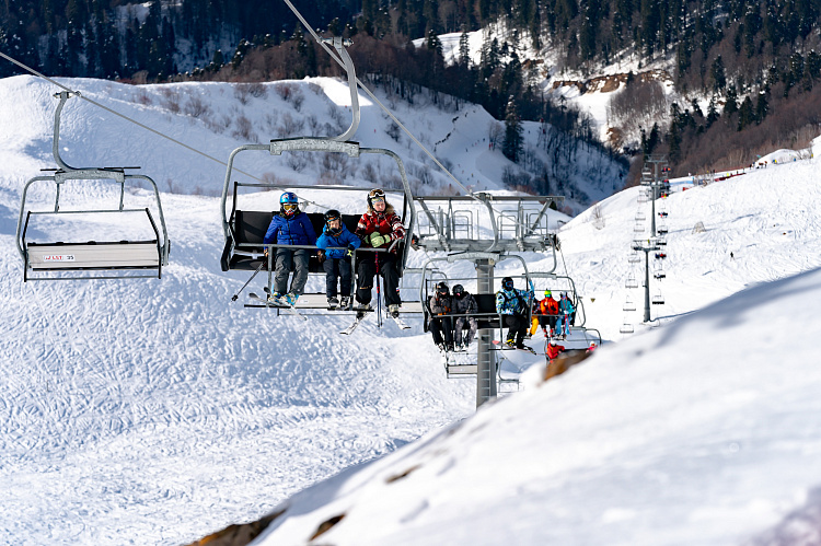На горнолыжных курортах Сочи ограничили продажу ски-пассов