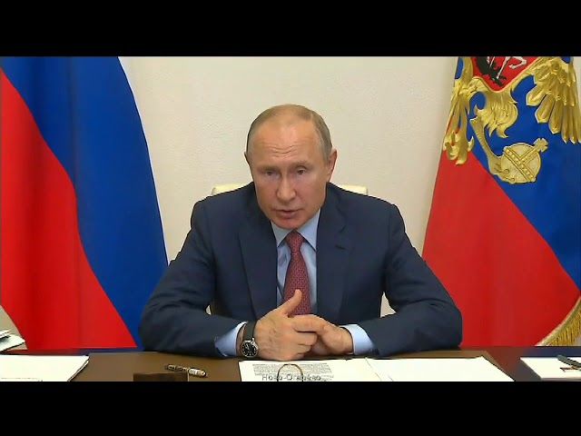 Видеоконференция 21 мая. Владимир Путин и Вениамин Кондратьев