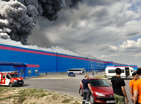 В Ozon сообщили о судьбе заказов со сгоревшего склада в Подмосковье