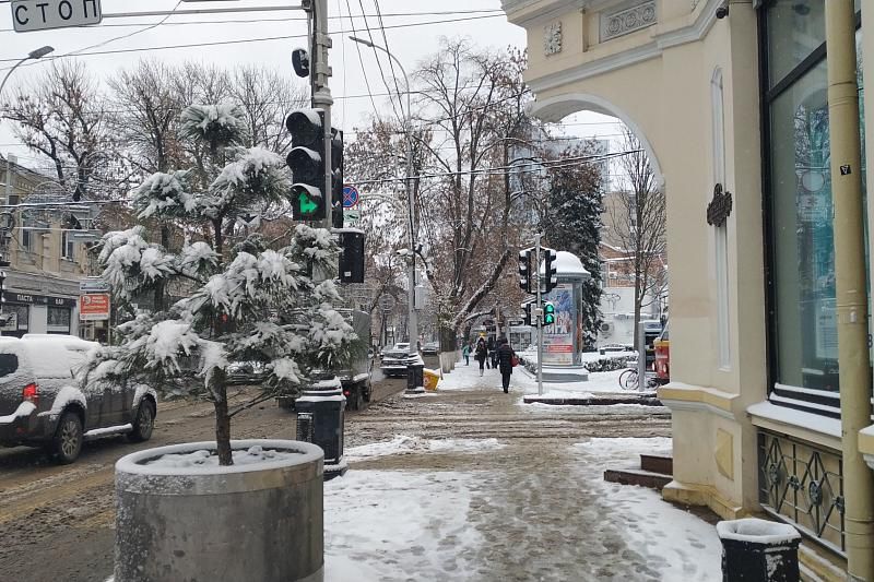Снег в Краснодаре