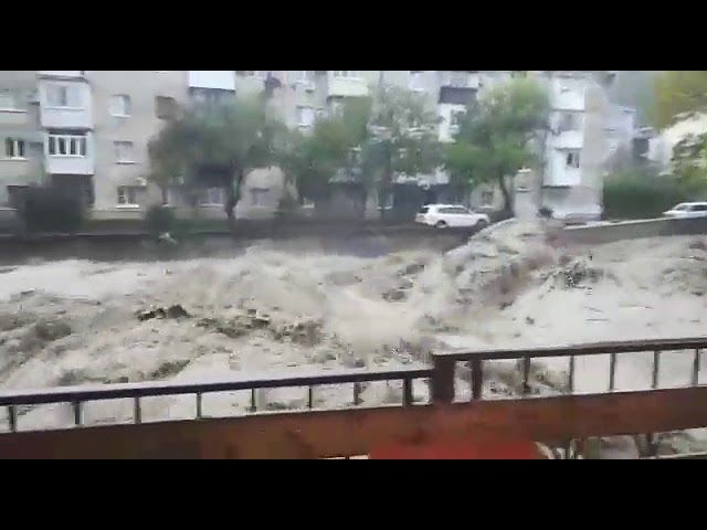 Туапсе  24 октября 2018 г.  Река Паук после дождя