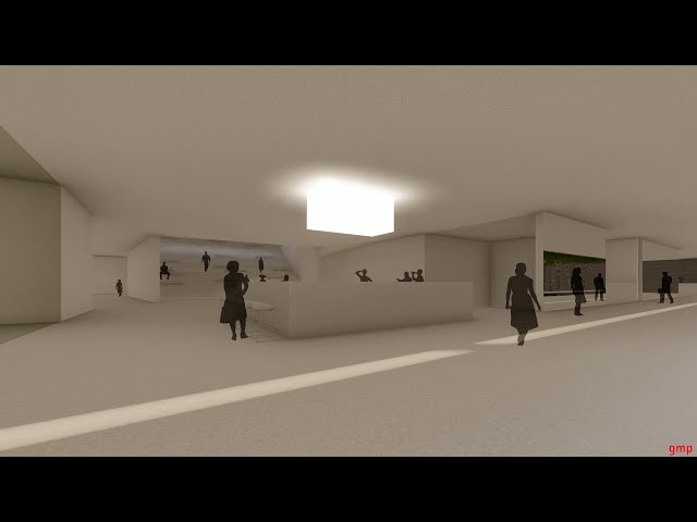 Подземная часть комплекса кинотеатра "Аврора" (визуализация)