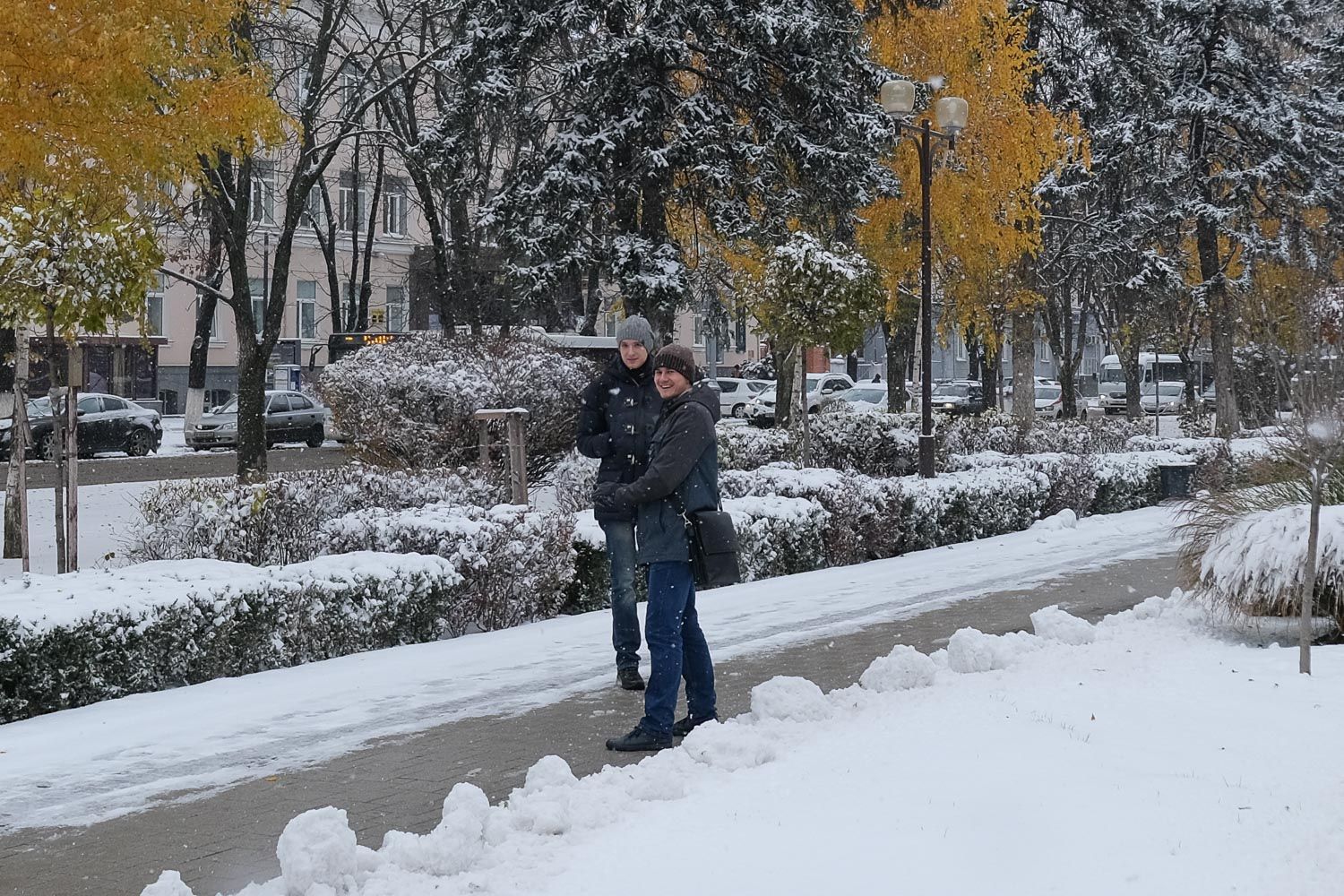 Снег в Краснодаре в ноябре