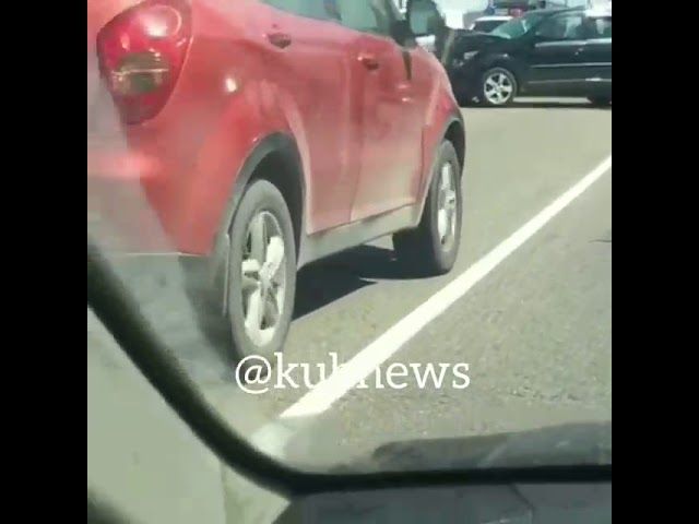 Авария с полицейским автомобилем, Краснодар, 17 августа