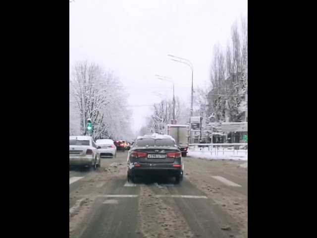 Улица Красная после снегопада