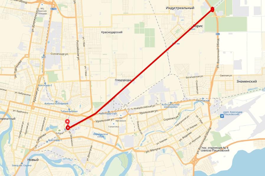 Карта поселок знаменский краснодарский край