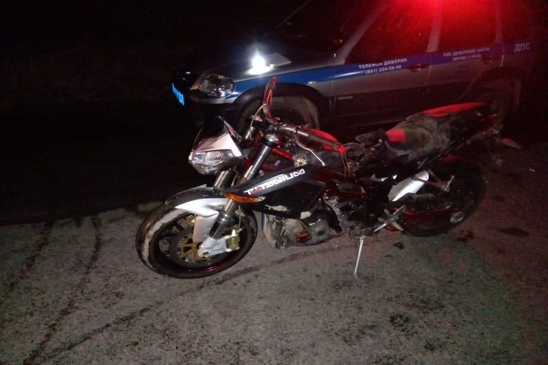 В Краснодарском крае в ДТП пострадал пьяный мотоциклист