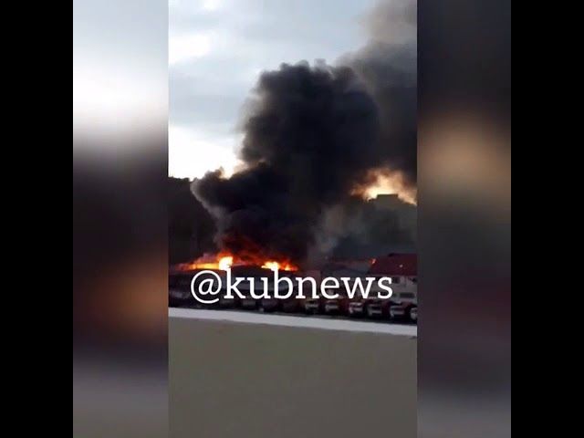Пожар в Сочи на ул. Голенева