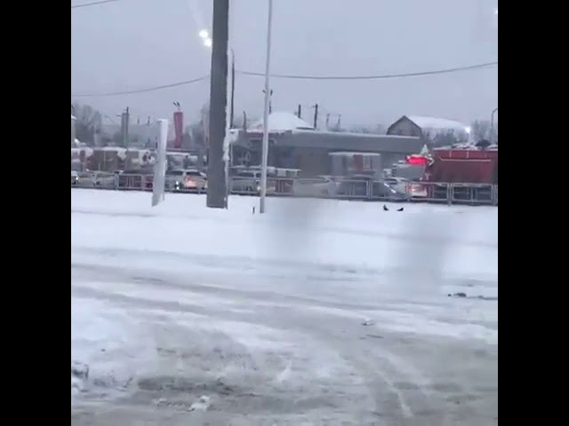 Пробки в Краснодаре из-за снегопада
