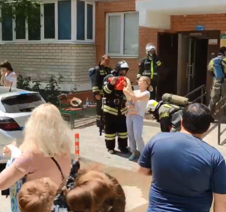 В Краснодаре эвакуировали 60 человек  из-за пожара в многоэтажке 