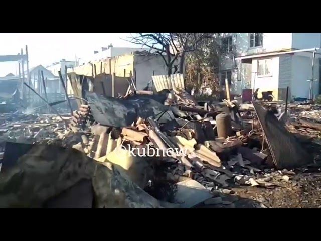 Пожар в поселке Виноградном