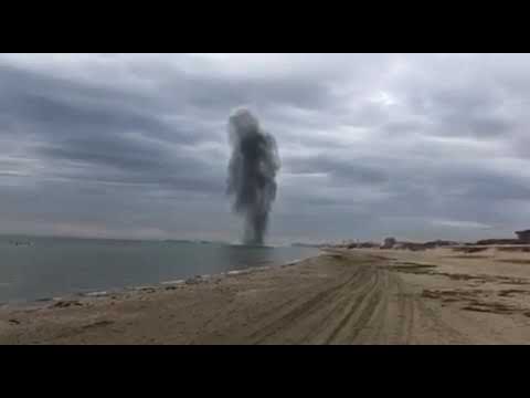 В Черном море у берегов Анапы взорвали мину