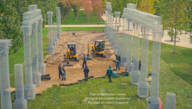 Храм Весты и коринфские колонны: в парке «Краснодар» завершается возведение нового арт-объекта