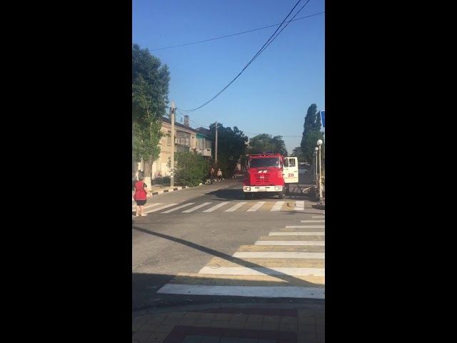 Пожар на Мефодиевском рынке. Новороссийск. 28.06.2018