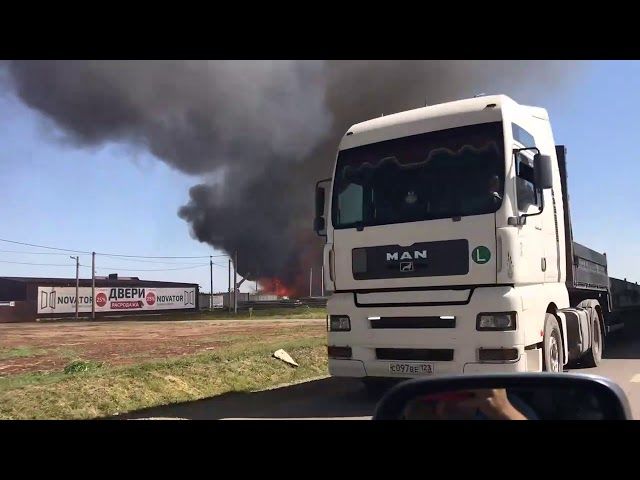 Пожар в поселке Индустриальном