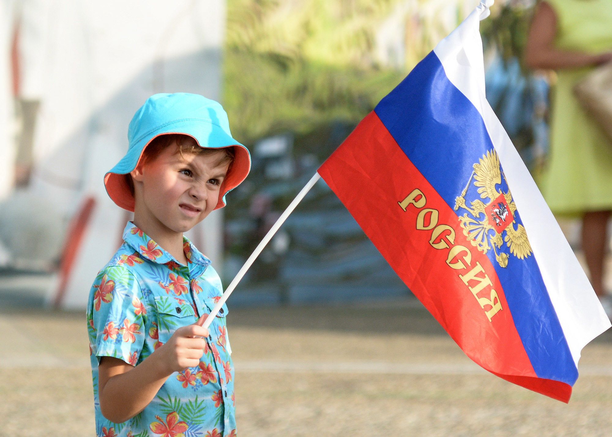 Фотографии с флагом россии