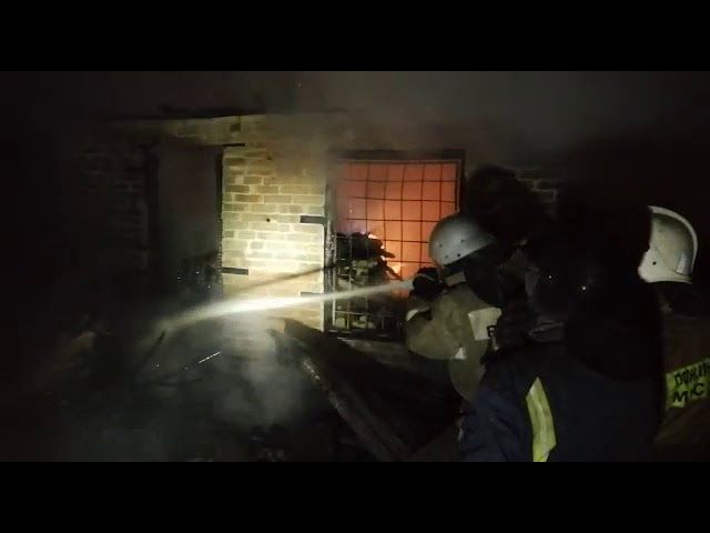 Пожар на ул. Ломоносова в Краснодаре 23.08.2018