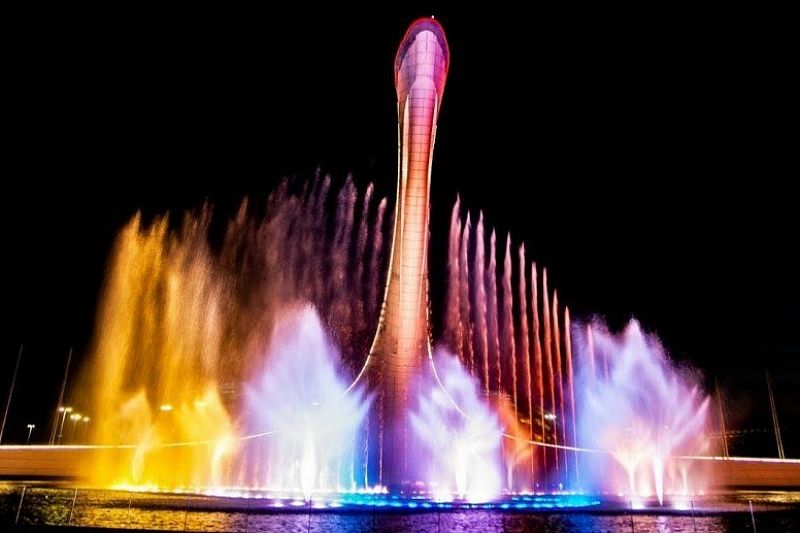В Олимпийском парке пройдет новогоднее шоу поющих фонтанов