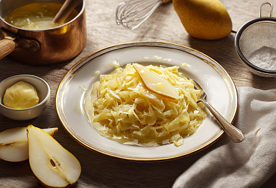 Илья Лазерсон варит капусту с грушами — и получается гарнир из книги, которой больше ста лет