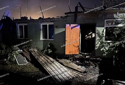 Пожилой мужчина погиб при пожаре в частном доме на Кубани