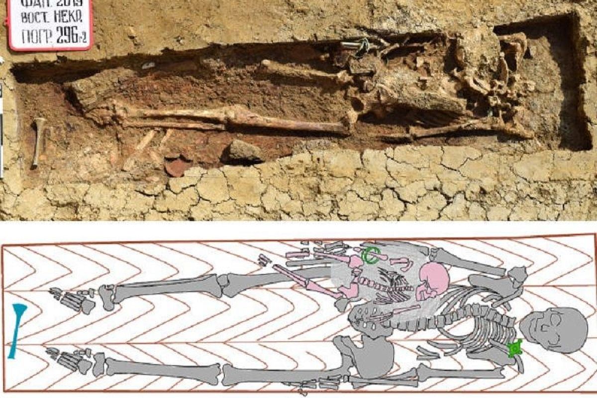 В Краснодарском крае обнаружили захоронение женщины и ребенка II века нашей эры