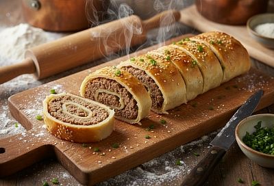 Пельмени-рулет: простой способ приготовления без долгой лепки