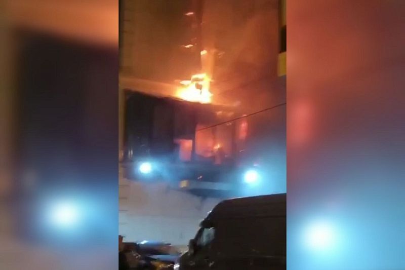 В Краснодаре горит ресторан «Джентльмены удачи»