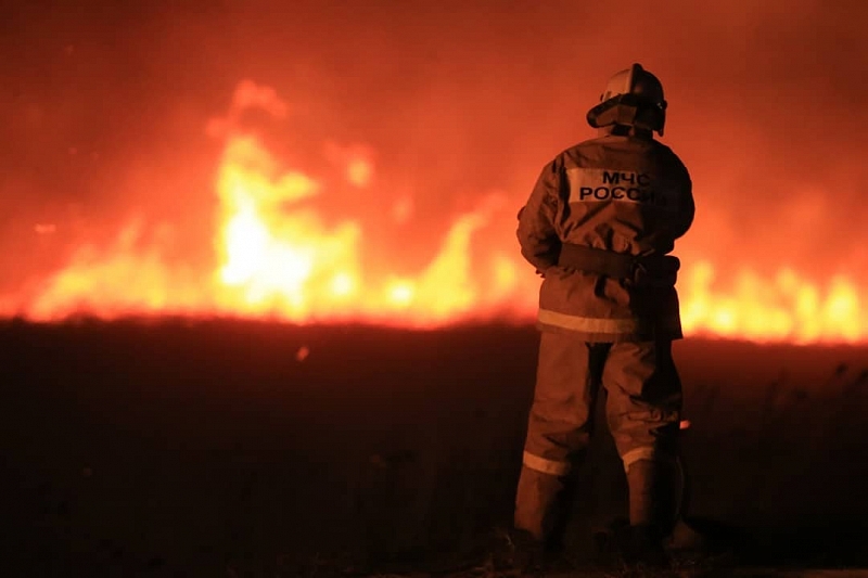 В Краснодарском крае за сутки зарегистрировано семь природных пожаров