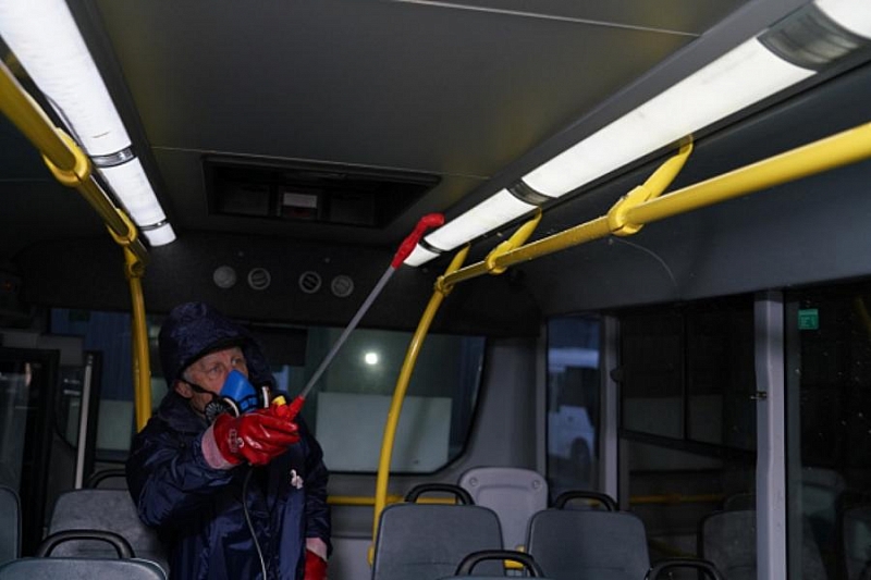 В Сочи из-за угрозы распространения коронавируса усилили меры безопасности в общественном транспорте