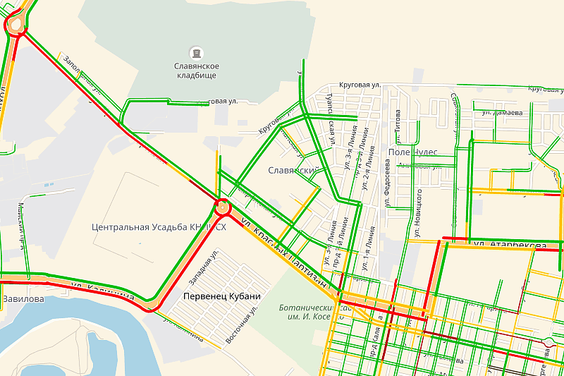 План славянского кладбища краснодар