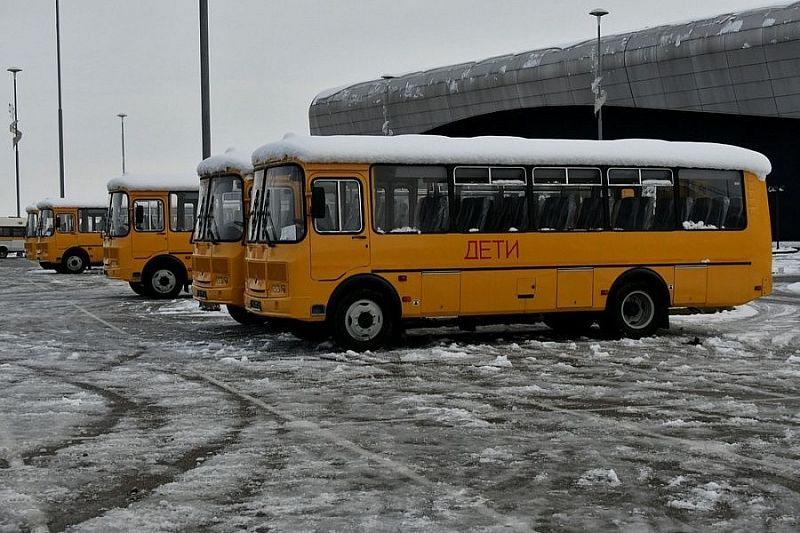 Школьный автопарк Краснодарского края пополнился 70 автобусами