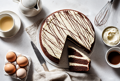 Шоколадный торт «на раз-два»: воздушные коржи и крем из творожного сыра