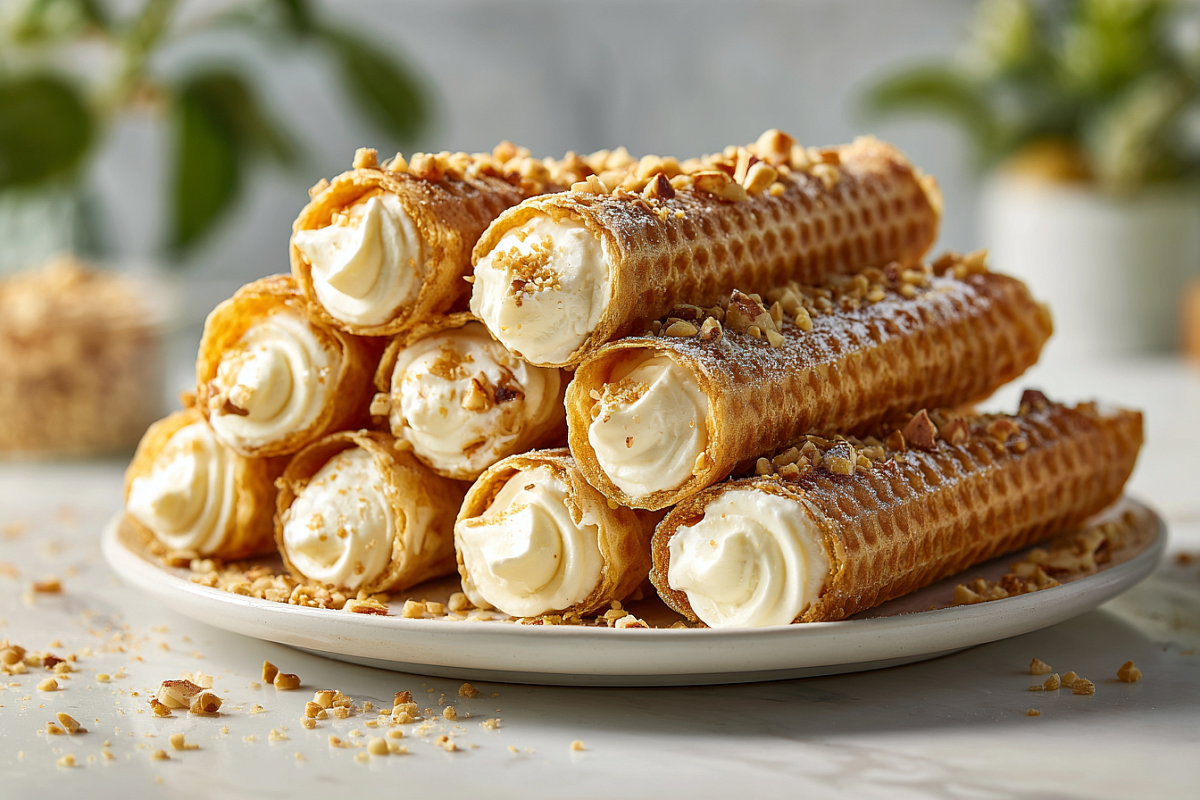 Замешиваю самое экономное тесто для вафельных трубочек – хрустят, а крем держится идеально