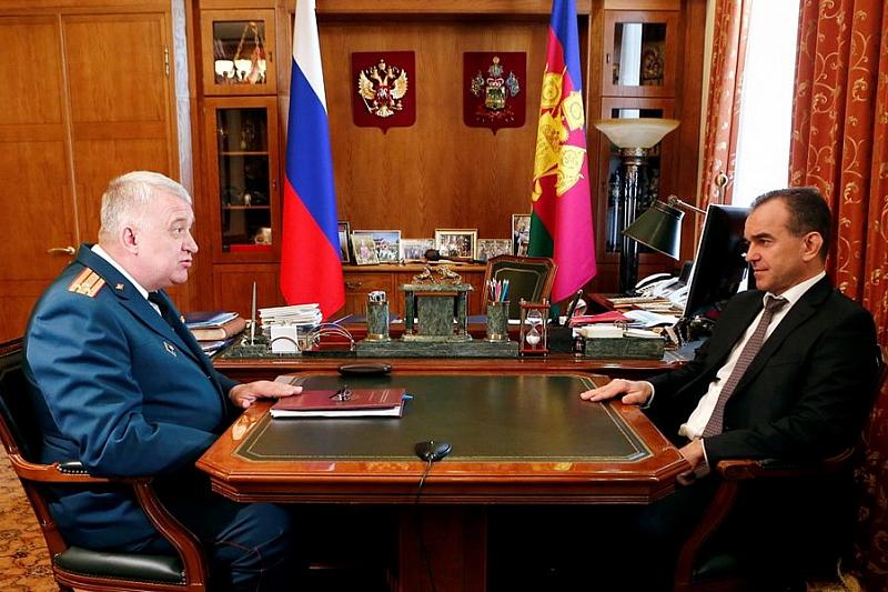 Губернатор Кубани и новый военный комиссар обсудили ход весеннего призыва в крае 