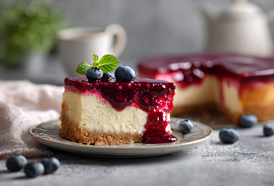 Творожный чизкейк с ягодной прослойкой, который получается с первого раза: очень вкусно и недорого