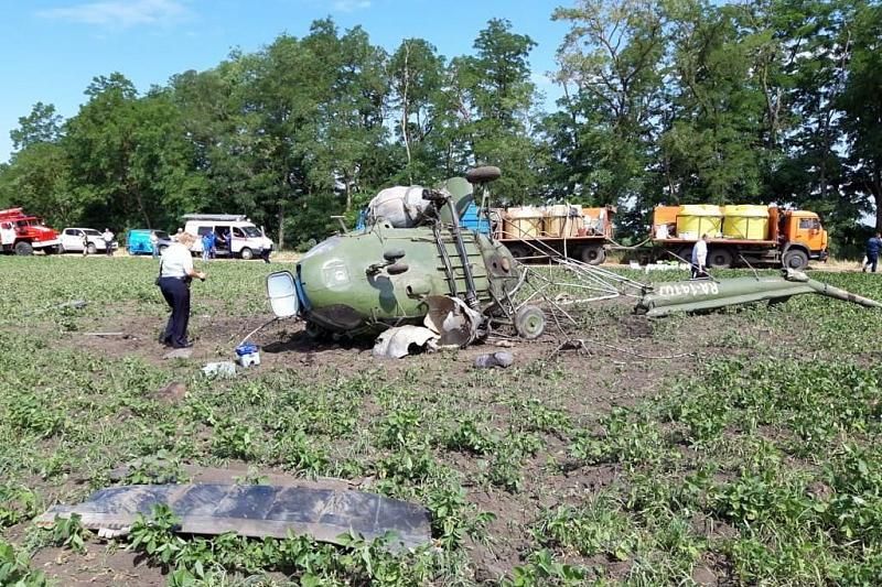 Установлена личность пилота, погибшего при жесткой посадке вертолета Ми-2 в Краснодарском крае