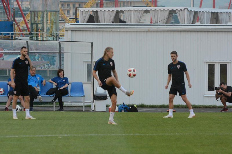 Тренировка сборной Хорватии накануне матча 1/4 финала ЧМ с Россией