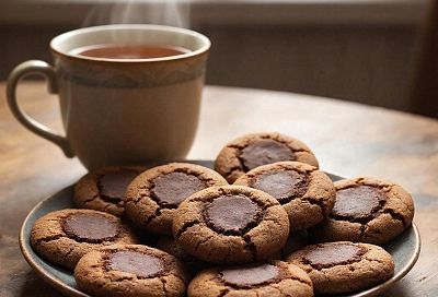 Шоколадное печенье с медовой текстурой. Идеальное лакомство всего за 12 минут