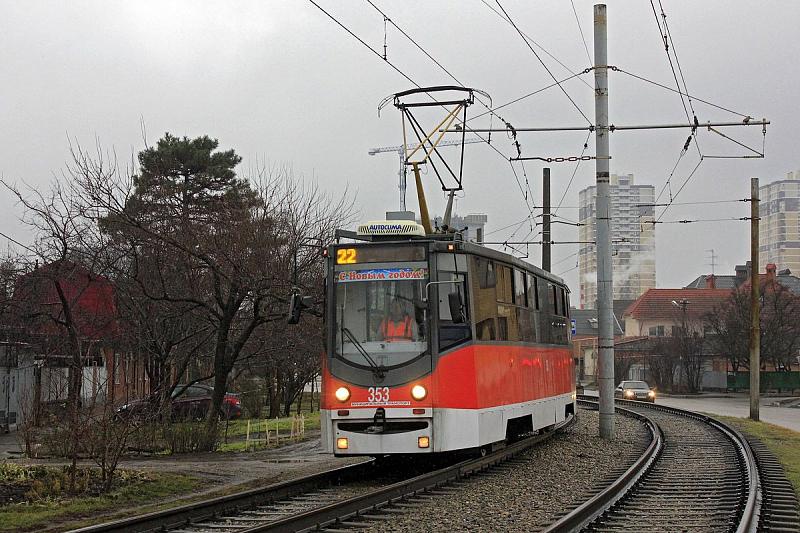 В Краснодаре стоят трамваи из-за проблем с контактной сетью