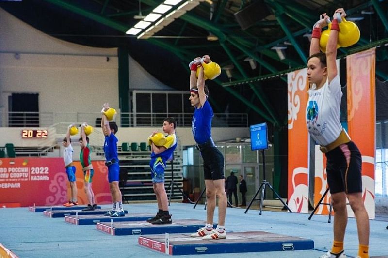 Сборная Краснодарского края стала лучшей на первенстве России по гиревому спорту
