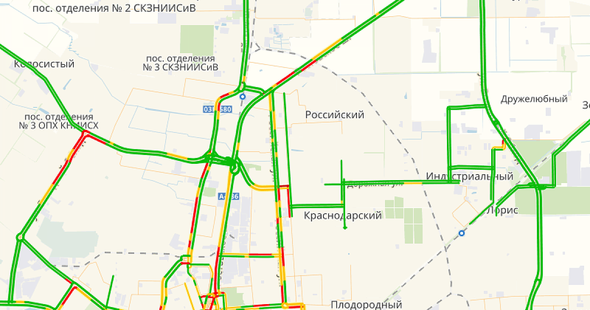 Карта пробок краснодара