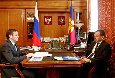 Губернатор Кубани встретился с председателем крайизбиркома Алексеем Черненко 