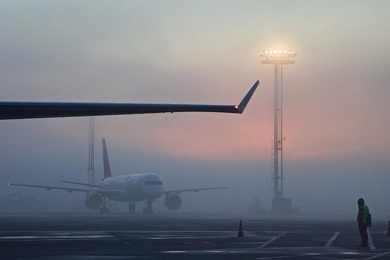 В Краснодаре из-за тумана на вылет задержано четыре авиарейса