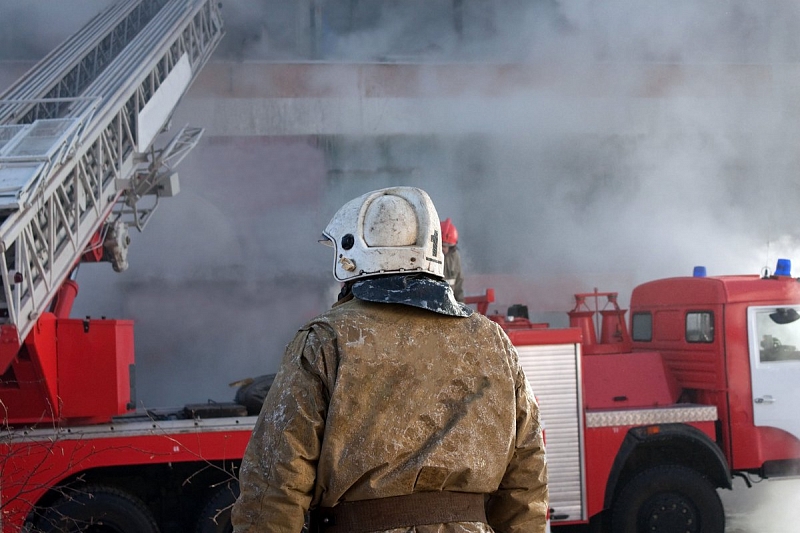 В Краснодарском крае произошел пожар в частном доме. Есть пострадавший