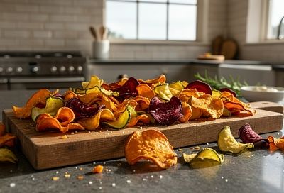 Домашние овощные чипсы в духовке: простой рецепт без специальных приборов для сушки