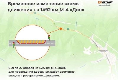 Реверсивное движение введут на трассе «Дон» под Геленджиком на неделю