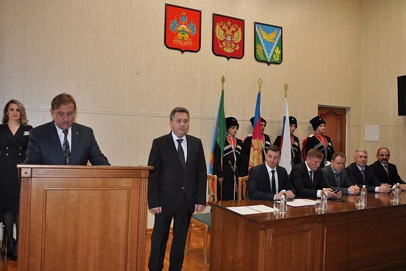 Олег Цыпкин официально вступил в должность главы Апшеронского района